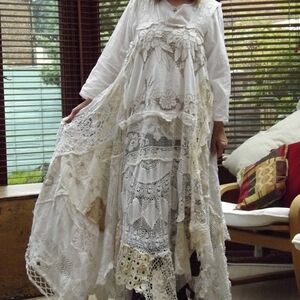 RitaNoTiara Bohemian Vintage Lace Dress